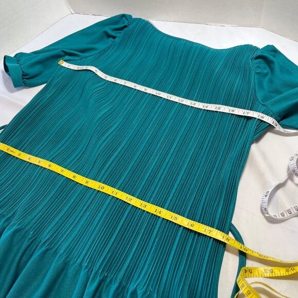 Vintage Jerell Of Texas Accordion Pleated Mid Century Belted Drop Waist - Picture 6 of 13